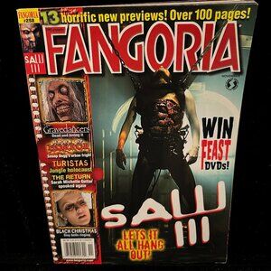 Fangoria #258 Sept 2006 Magazine Horror Saw 3, Black Christmas, Turistas